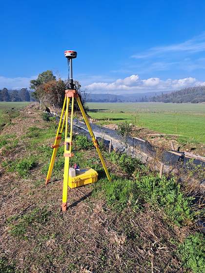 Levantamiento topográfico en predio agrícola